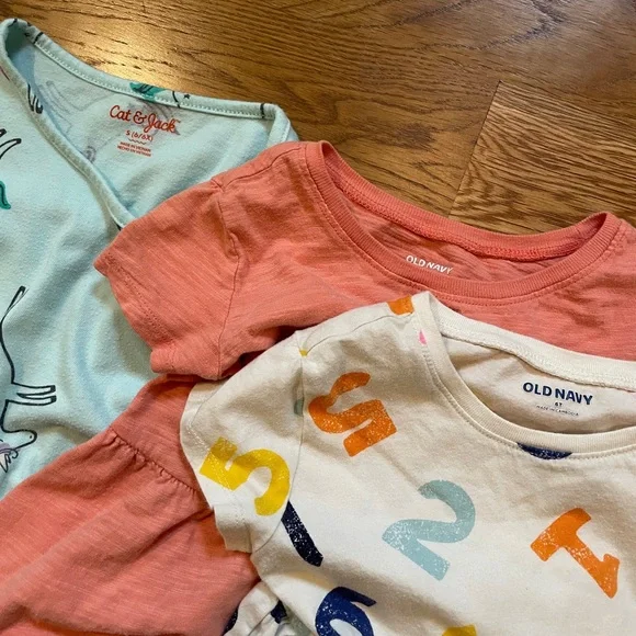 Bundle of Three 5T/6X T-Shirt Dresses - Picture 2 of 10